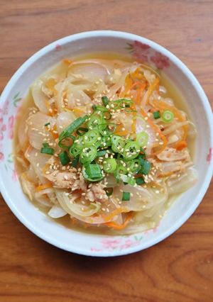 レンジで簡単♪新玉ねぎとツナ缶のレンジ煮-レシピのメイン写真