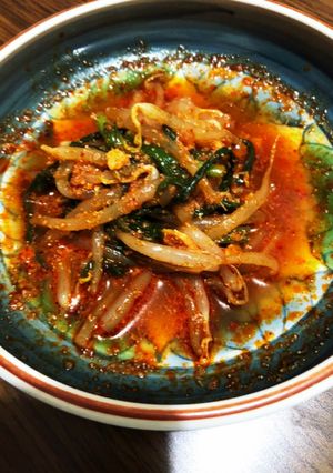 もやしとニラのポン酢ラー油-レシピのメイン写真