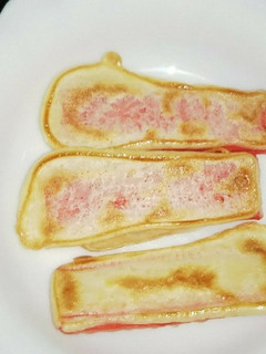 残ったお好み焼き生地でカニかま包み-レシピのメイン写真
