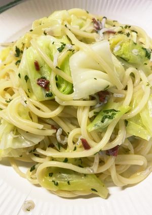 キャベツとしらすの和風パスタ-レシピのメイン写真