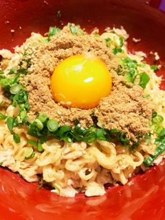 ☆サッポロ一番アレンジ☆簡単まぜそば!-レシピのメイン写真