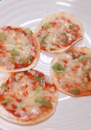 餃子の皮で簡単！パリパリピザ♪-レシピのメイン写真