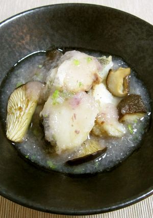 揚げ鱈ときのこ、蕪のみぞれ餡-レシピのメイン写真