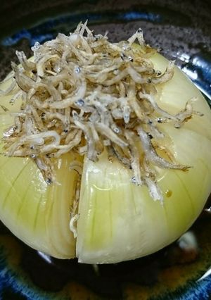 旨っ❤️まるごと玉ねぎのじゃこポン酢-レシピのメイン写真