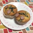 超簡単☆ほうれん草とウインナーのマフィン