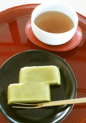 レンジで簡単♪抹茶きな粉ミルクういろう-レシピのメイン写真