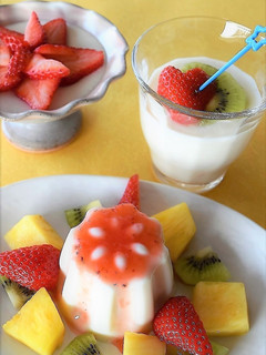 豆腐と寒天のヘルシ−ムース-レシピのメイン写真