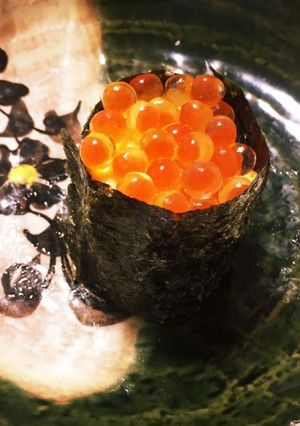 ラー油ビーズで中華風 鮨-レシピのメイン写真