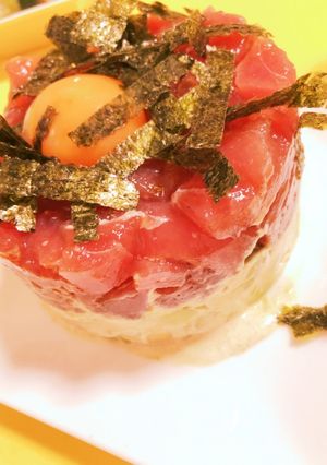 マグロユッケとアボカドタルタルケーキ-レシピのメイン写真