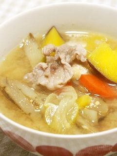 具沢山!豚汁♪さつま芋入りで♪-レシピのメイン写真
