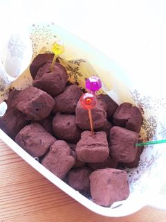 焦がしキャラメル風味生チョコトリュフ-レシピのメイン写真