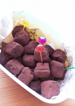 焦がしキャラメル風味生チョコトリュフ-レシピのメイン写真
