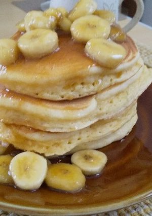 ラム香るバナナソースのホットケーキ-レシピのメイン写真