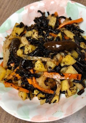 ひじき煮さつまいも入り！レンジで簡単-レシピのメイン写真
