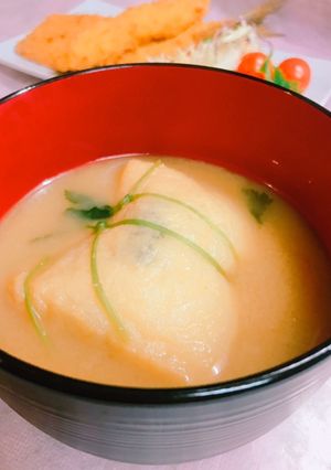 巾着風のお味噌汁-レシピのメイン写真