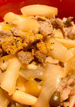 お手軽ランチ！きのこと玉ねぎで基本の牛丼-レシピのメイン写真
