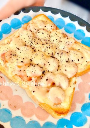 焼くから旨い！ウインナーチーズトースト-レシピのメイン写真