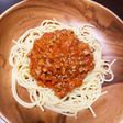 ミートソースパスタ