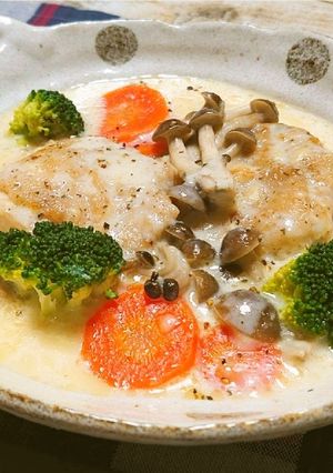 ◆鶏もも肉ときのこのクリーム煮♪-レシピのメイン写真