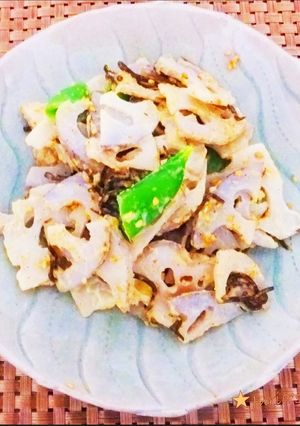 簡単☆蓮根と塩昆布のゴママヨサラダ-レシピのメイン写真