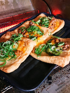 油揚げの納豆のせ焼き-レシピのメイン写真