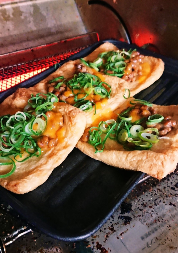 油揚げの納豆のせ焼き-レシピのメイン写真