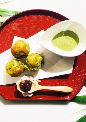 たこ焼き器で簡単♪抹茶鈴カステラ-レシピのメイン写真