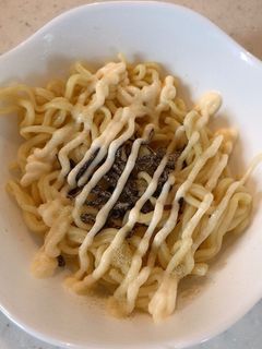 レンジで簡単!超早い!塩昆布マヨ焼きそば-レシピのメイン写真