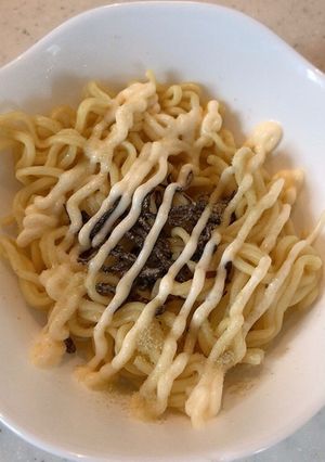レンジで簡単！超早い！塩昆布マヨ焼きそば-レシピのメイン写真