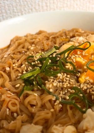 汗だくで食べる！激辛チキンラーメン◎-レシピのメイン写真