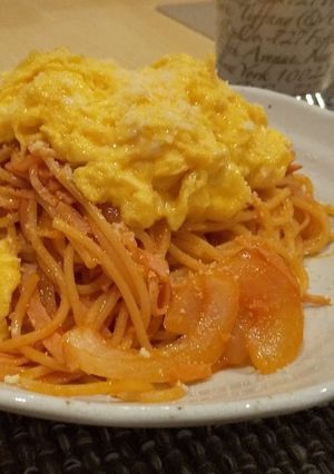 ふわふわたまごのナポリタン-レシピのメイン写真