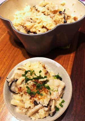 餅米消費に！豚バラときのこのおこわ-レシピのメイン写真