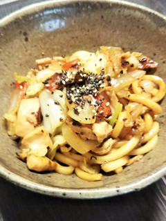 鶏肉焼きうどん-レシピのメイン写真
