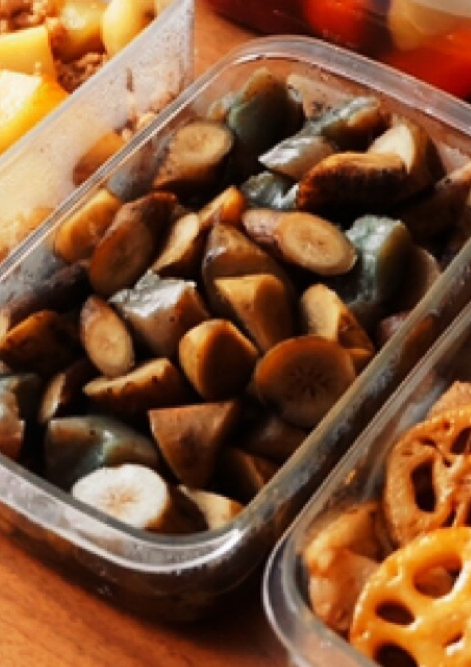 こんにゃくとごぼうの煮物-レシピのメイン写真