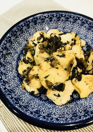 カリフラワーの高菜マヨソテー-レシピのメイン写真
