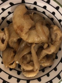 鶏皮と玉ねぎの甘酢炒め-レシピのメイン写真