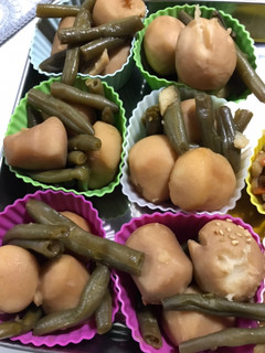 炊飯器★冷凍里芋とインゲンの煮物-レシピのメイン写真