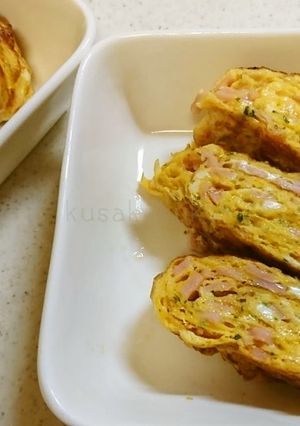 ハム入り卵焼き-レシピのメイン写真