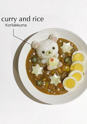 簡単可愛い！コリラックマのキャラカレー☆-レシピのメイン写真