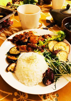 照り焼きチキンと野菜の簡単ワンプレート-レシピのメイン写真