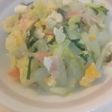 春菊と白菜ベーコンの彩りマヨソテー