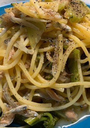 ワンポットパスタ.ペペロンチーノ風-レシピのメイン写真