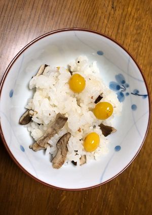 黒アワビ茸と銀杏の混ぜご飯-レシピのメイン写真
