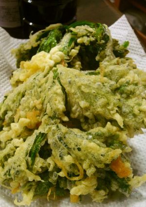 セロリの葉の天ぷら（春野菜シリーズ）-レシピのメイン写真