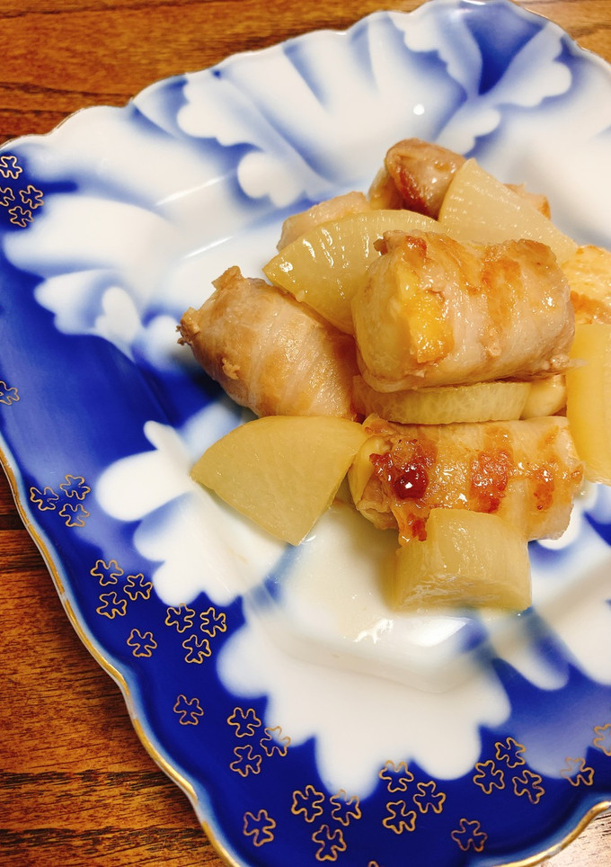 厚揚げの肉巻きと大根の酸っぱ煮-レシピのメイン写真