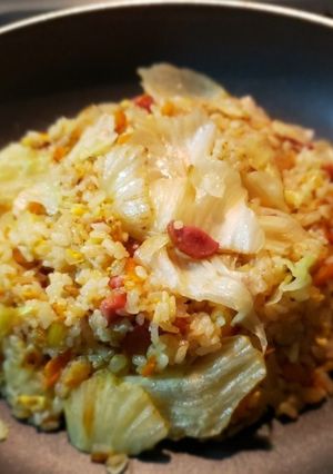 バター風味のレタス焼き飯-レシピのメイン写真