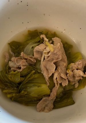 ホットクック　チンゲン菜と豚肉の中華風-レシピのメイン写真