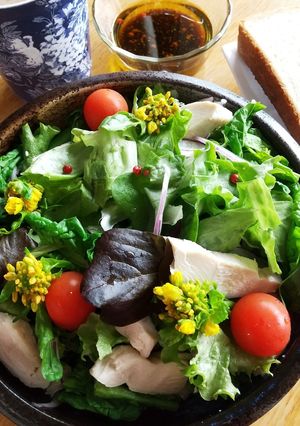菜の花 とりハム グリーンサラダ-レシピのメイン写真