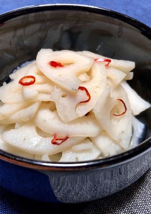 蓮根の昆布茶入り甘酢漬け＊作り置き-レシピのメイン写真