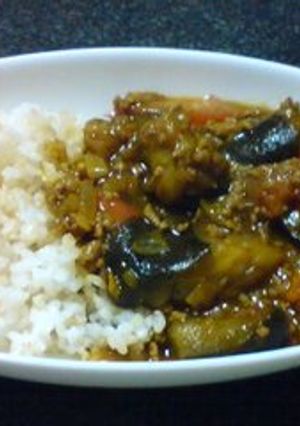 ひき肉とナスのトマトカレー-レシピのメイン写真